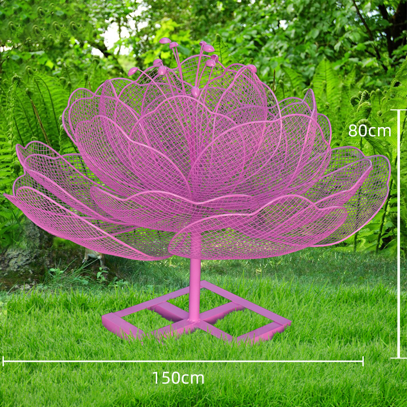 不銹鋼花朵鏤空雕塑