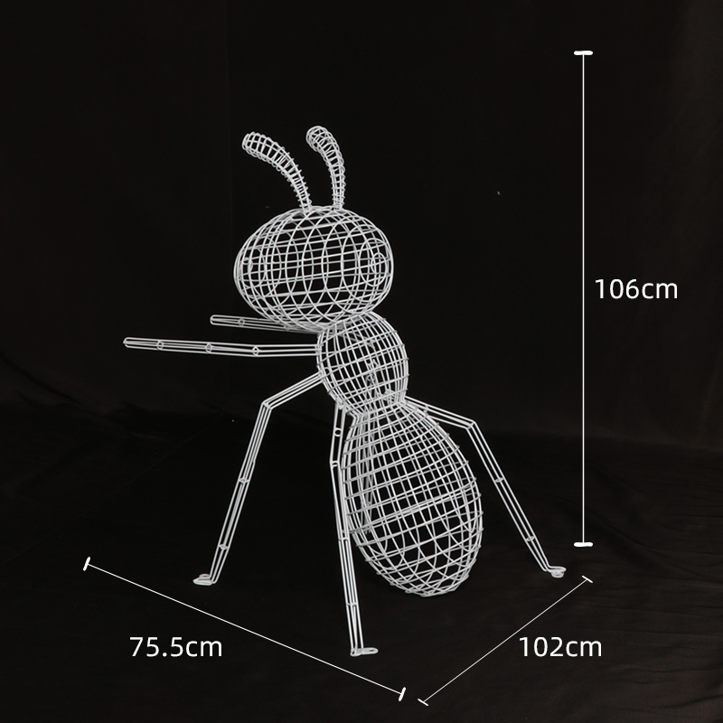 螞蟻不銹鋼鏤空雕塑