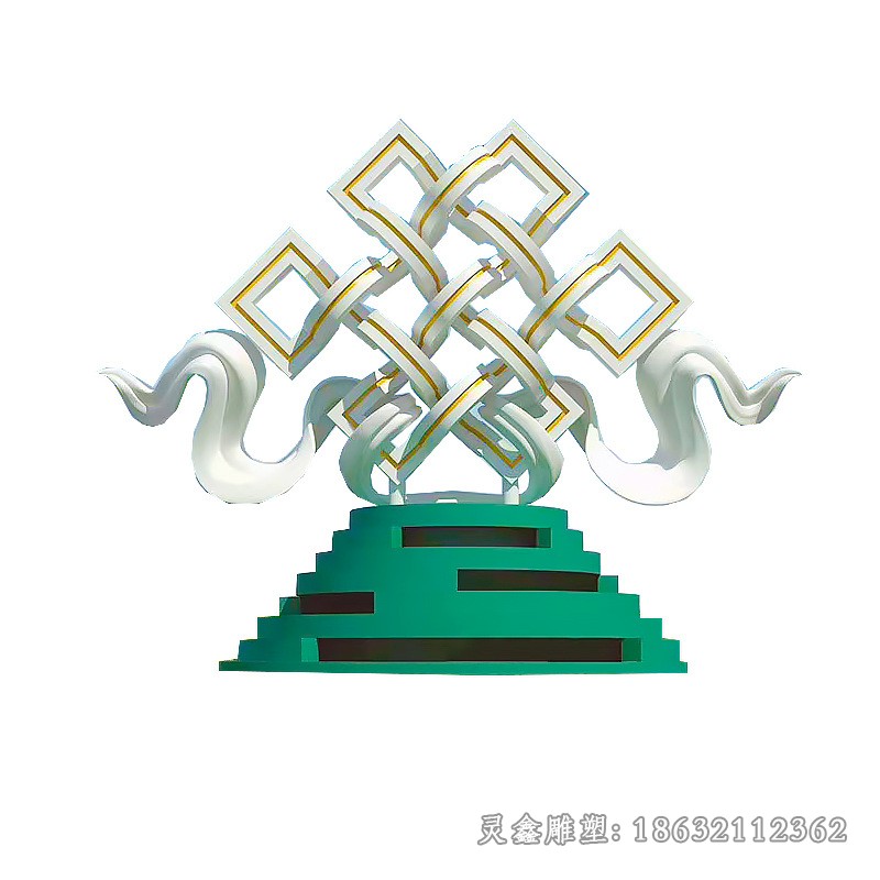 廣場(chǎng)標(biāo)志景觀不銹鋼雕塑