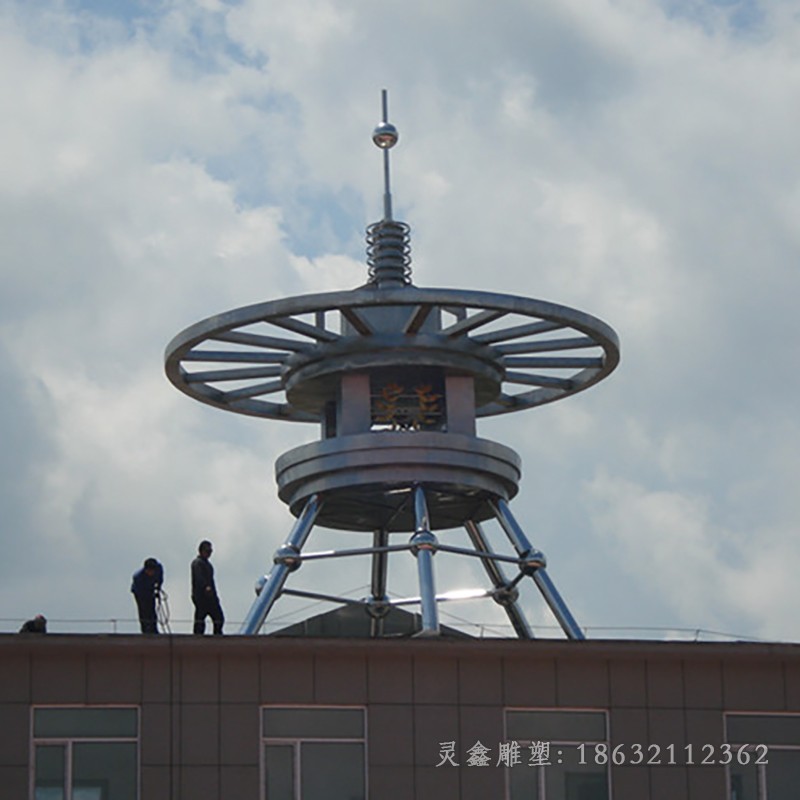 避雷針小區(qū)不銹鋼景觀雕塑