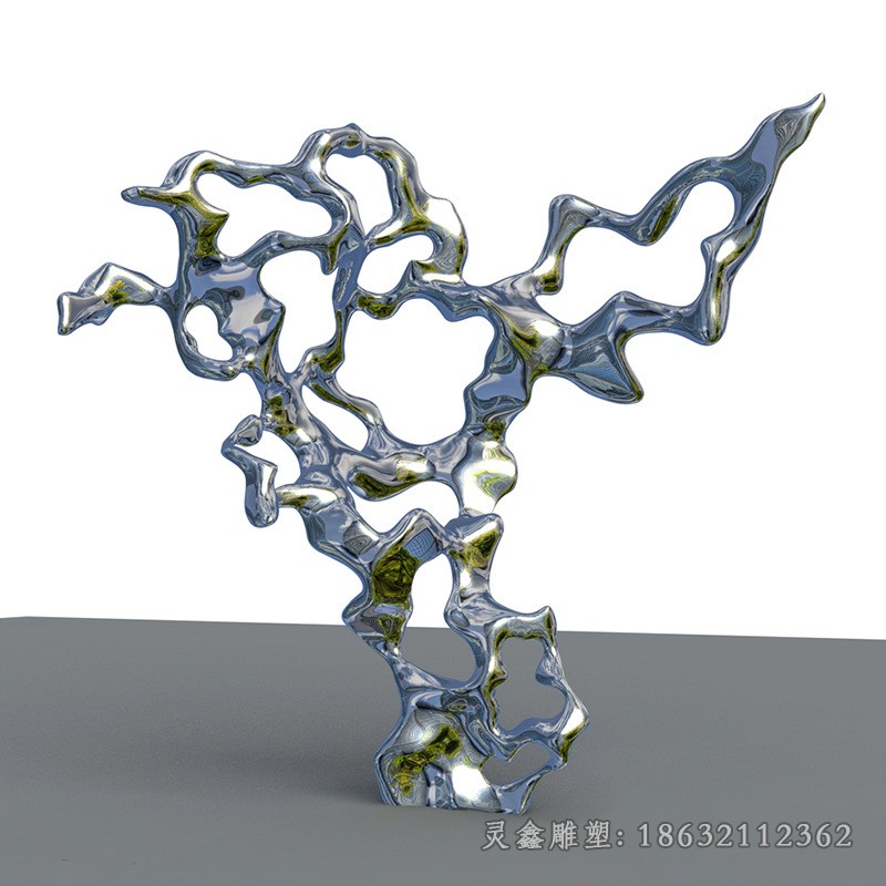不銹鋼太湖石城市景觀雕塑