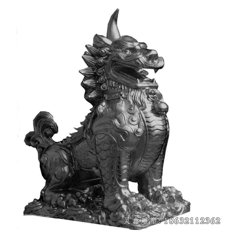 獬豸神獸動(dòng)物景觀銅雕