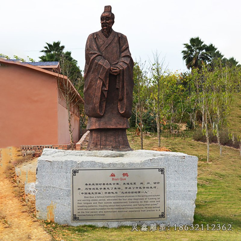 扁鵲行醫(yī)名人銅雕