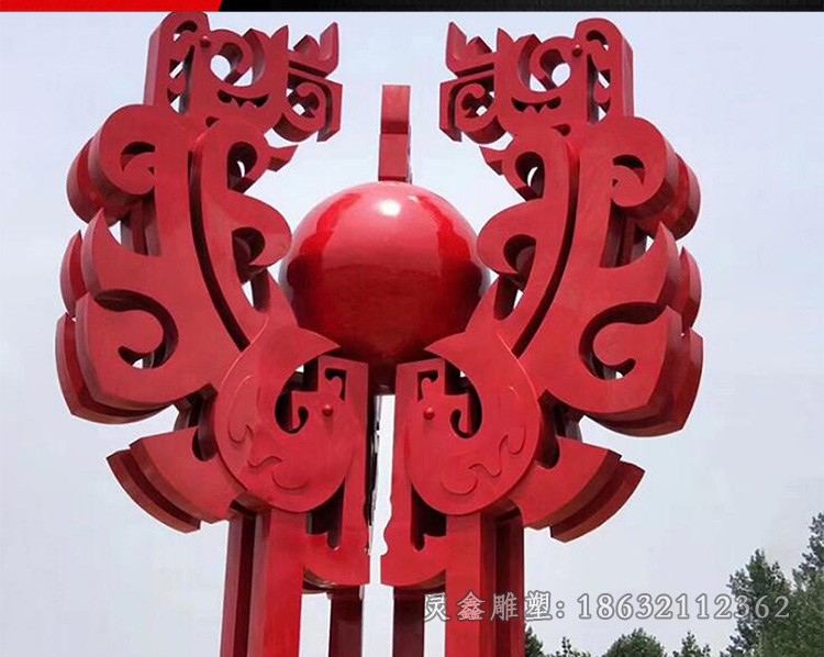 不銹鋼中國(guó)結(jié)廣場(chǎng)景觀雕塑