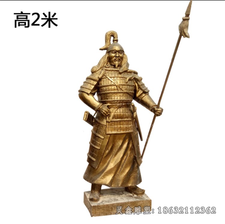 古代將軍人物景觀銅雕