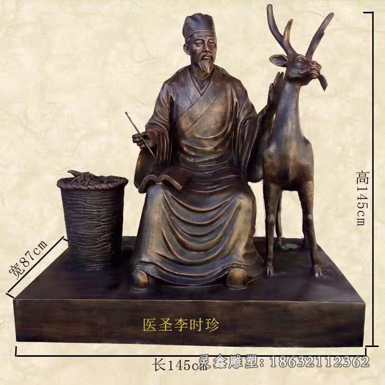 李時珍醫(yī)學(xué)家文化銅雕