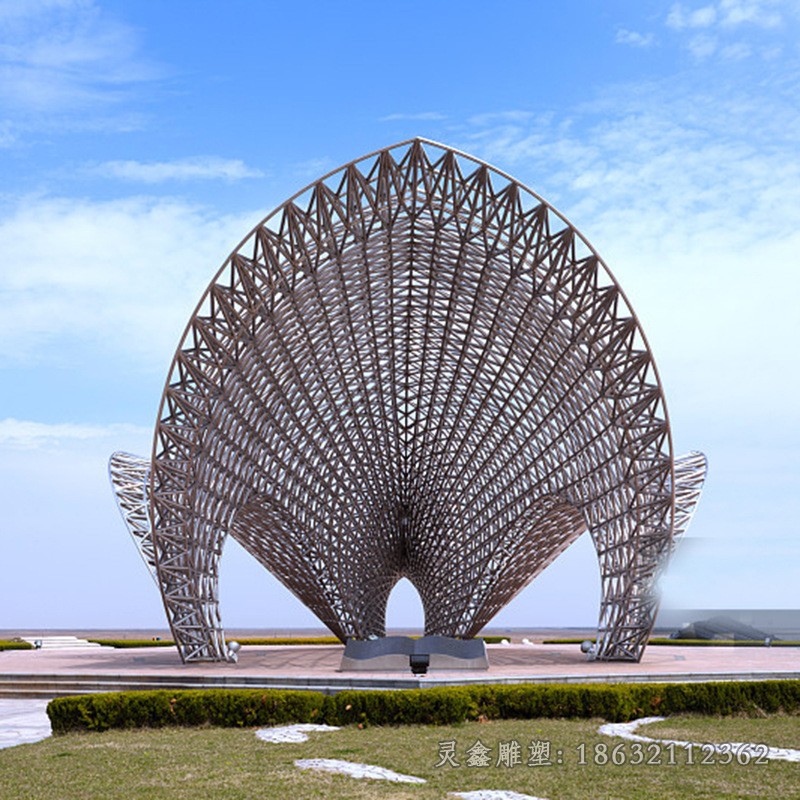 鏤空廊架不銹鋼景觀雕塑