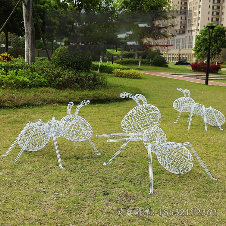 鏤空螞蟻動(dòng)物不銹鋼雕塑