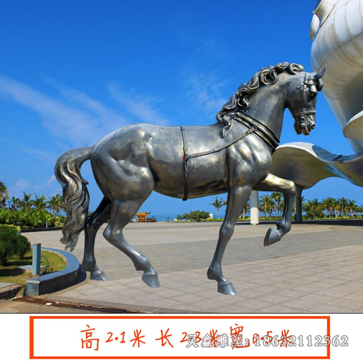 不銹鋼飛馬校園景觀雕塑