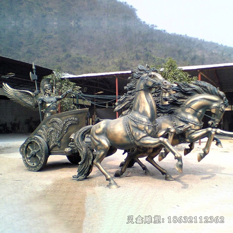 阿波羅戰(zhàn)車校園標(biāo)志銅雕