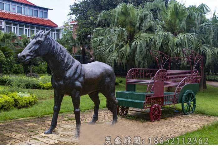 抽象古代馬車標(biāo)志銅雕