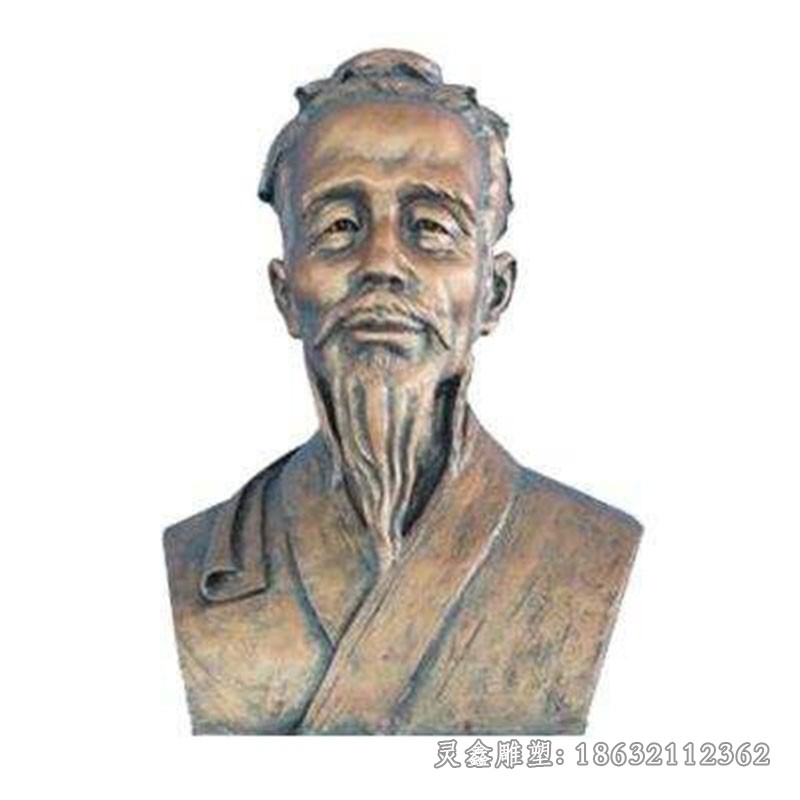 華佗名醫(yī)胸像廣場(chǎng)銅雕