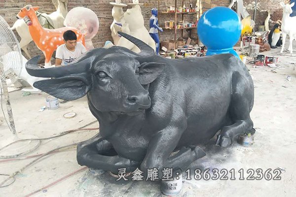 動(dòng)物牛校園景觀銅雕