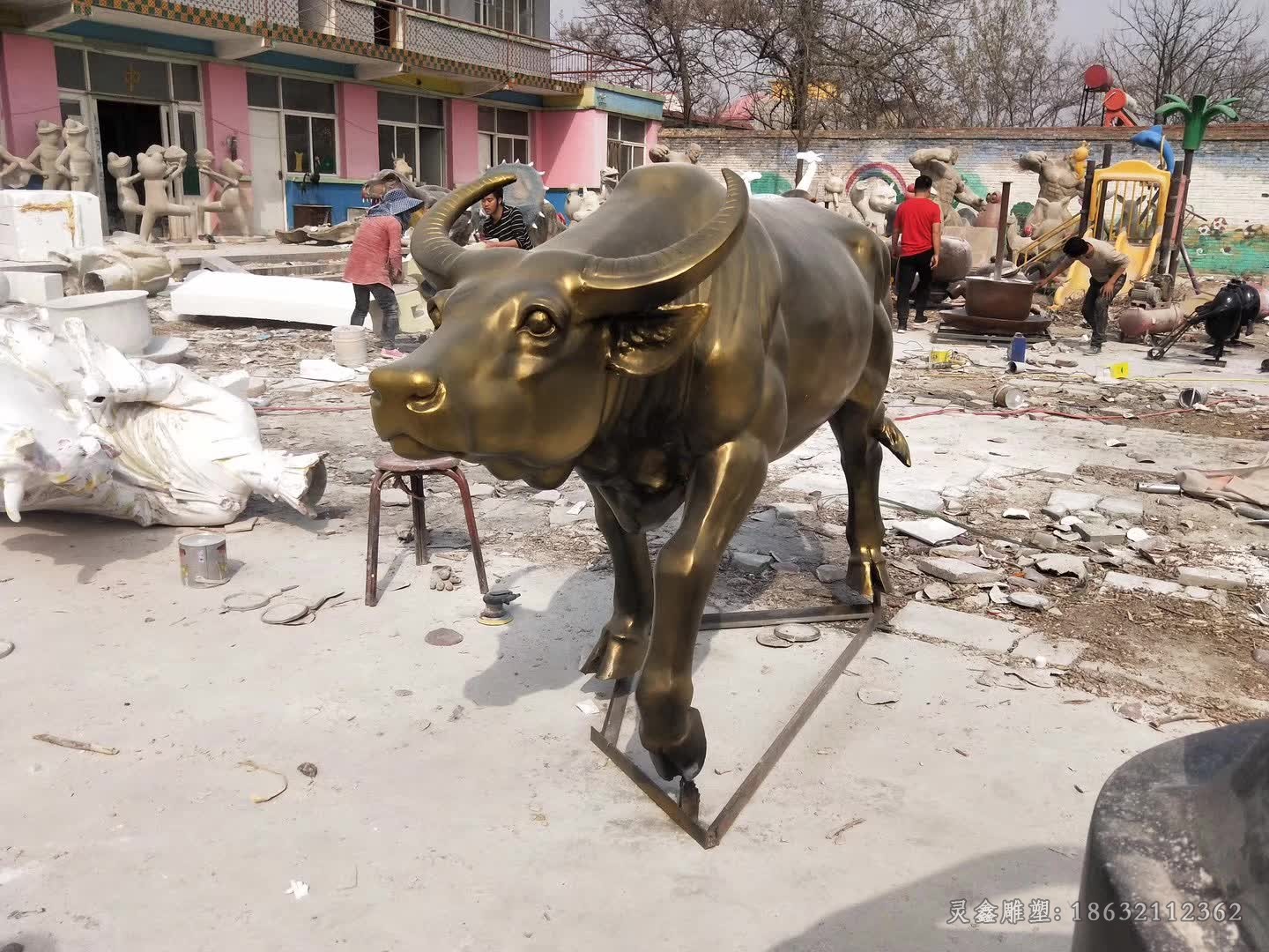 孺子牛城市景觀銅雕